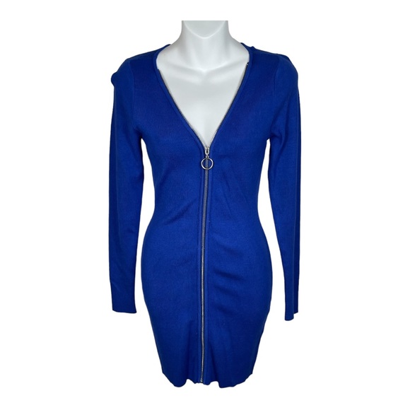 Superdown Blue Mara Zip Dress - Picture 3 of 8